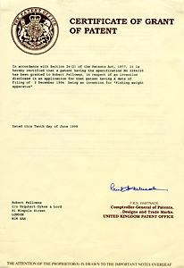 Patent - United Kingdom